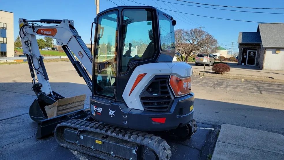 Compact excavator, representative of a used unit for sale at Piranha Rents Rochester NY